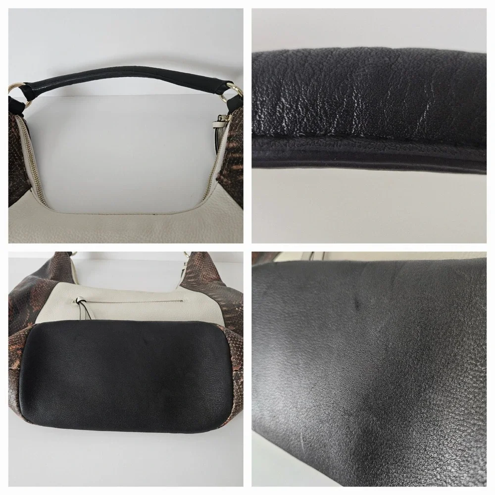 Vince Camuto Hobo Snakeskin Leather Bag 16